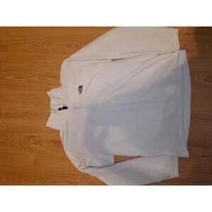 The North Face Fleece Pullover Jacket Mens Large White Cream